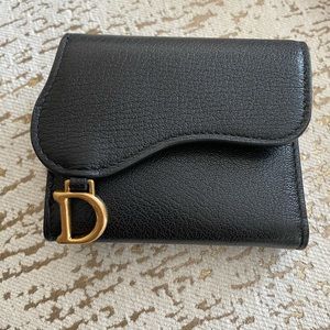 BRAND NEW Black Dior Saddle Wallet!